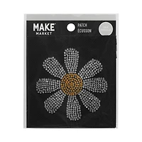 3" Rhinestone Daisy Iron On Patch by Make Market®