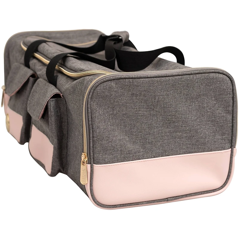 We R Memory Keepers® Pink & Gray Crafter's Machine Tote