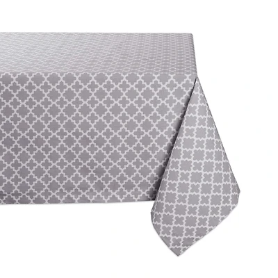 Gray Lattice Tablecloth 60" x 104"