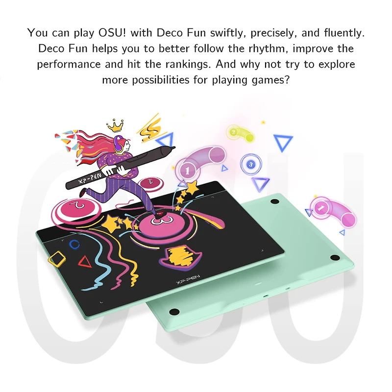 XPPen 10" x 6" Deco Fun L Graphics Drawing Tablet