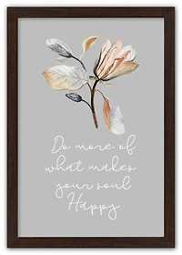 Makes Your Soul Happy Fall Print in Black Frame
