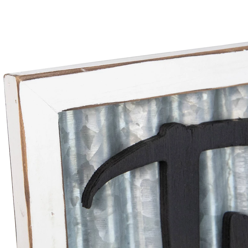 27.5" Silver "Trick or Treat" Halloween Wood Wall Sign