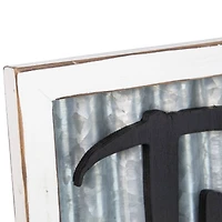 27.5" Silver "Trick or Treat" Halloween Wood Wall Sign