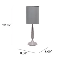 Simple Designs 23" Traditional Candlestick Table Lamp