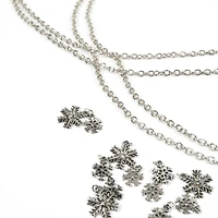 Silver Snowflake Charm Set by Bead Landing™
