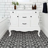 FloorPops Gothic Peel & Stick Floor Tiles