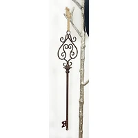 31" Black Metal Skeleton Key Industrial Wall Décor Set