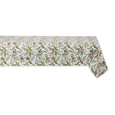DII® 52" Heritage Holiday Sprigs Printed Tablecloth