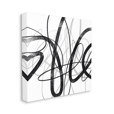 Stupell Industries Abstract Fluid Brush Strokes Distressed Pattern Wall Art