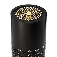 Glitzhome® 23.5" Metal LED Cutout Pattern Outdoor Fountain
