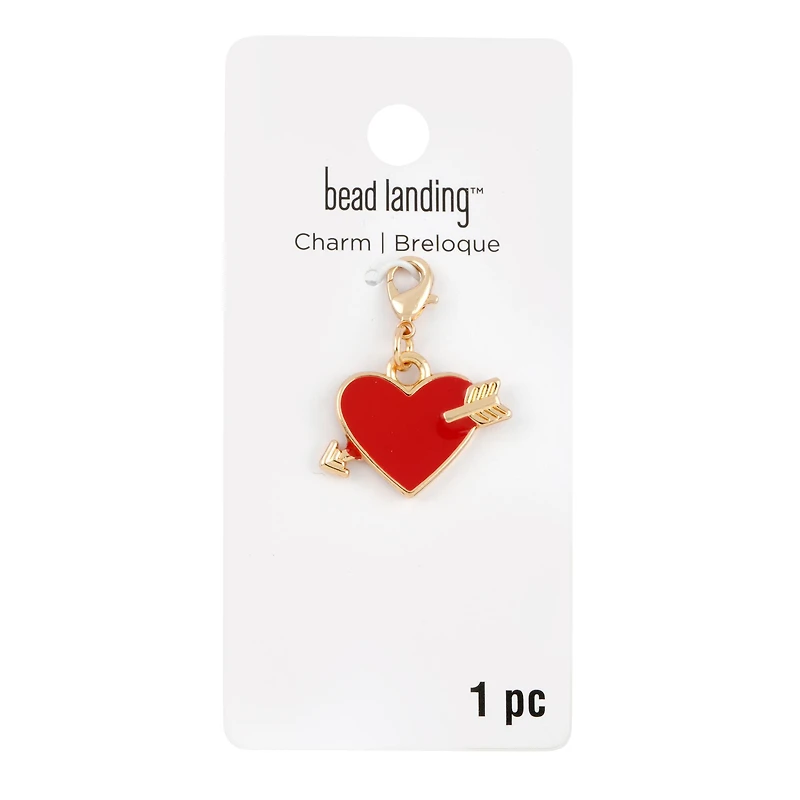 Red Heart with Arrow Charm by Bead Landing™