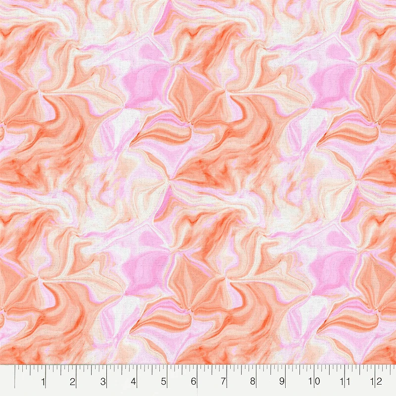 Fabric Editions Iridescent Orange Cotton Fabric
