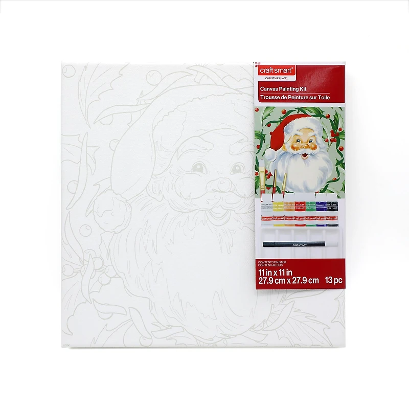 11" x 11" Santa Canvas Painting Kit by Artist's Loft™