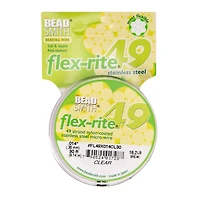 Flex-Rite® 0.014" Clear 49 Strand Beading Wire