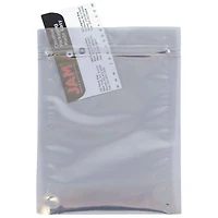 JAM Paper 9" x 12" Clear Foil Zip Closure Envelopes, 25ct.