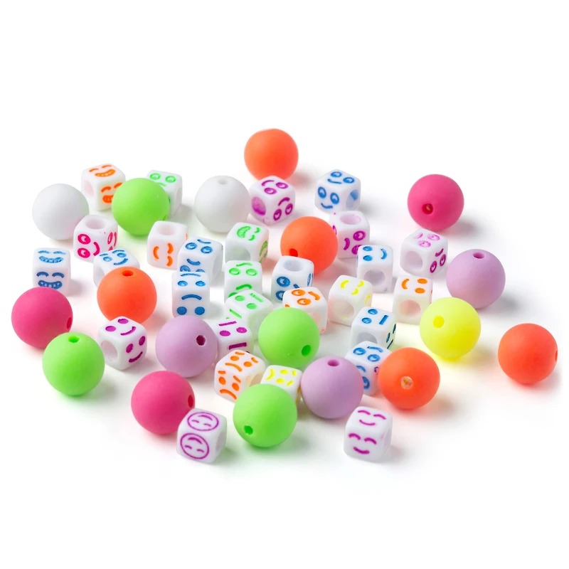 Neon Emoji Bead Mix by Creatology™