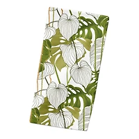 Yellow Green Monstera 10" x 10" Cotton Twill Napkin