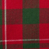 DII® 70" Round Tartan Holly Plaid Tablecloth