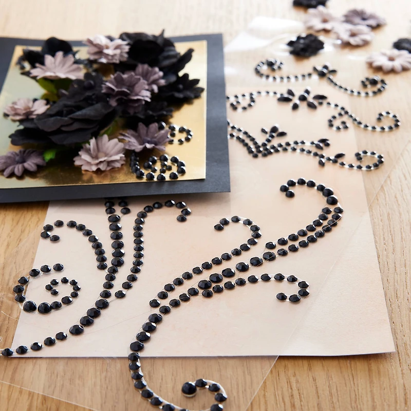 Black Flourish Design Stickers by Recollections™