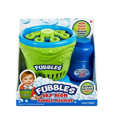 Little Kids® Fubbles® Blue & Green Sky High Bubble Machine