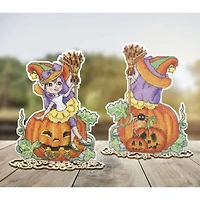 Crystal Art Plastic Canvas Counted Cross Stitch Kit  Happy Halloween