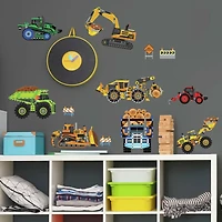 RoomMates Construction Vehicles Peel & Stick Wall Decals