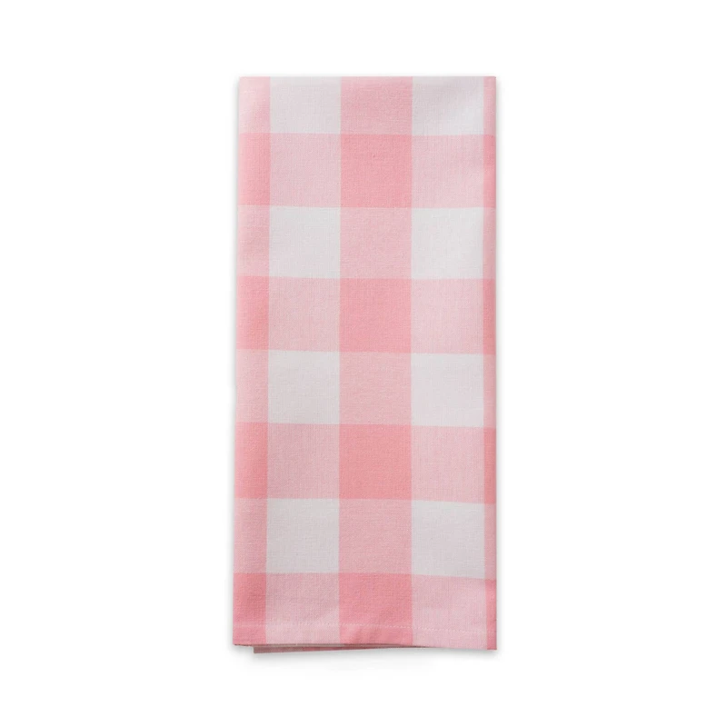 DII® Pink Buffalo Check Dishtowels, 3ct.