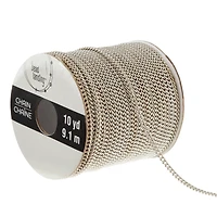 6 Pack: 10yd. Rhodium Mini Curb Chain Spool by Bead Landing™