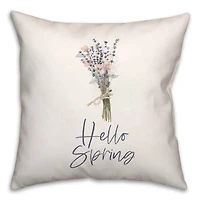 Bundle Hello Spring Flowers 18" x 18" Throw Pillow