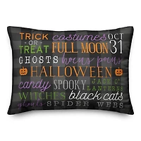 Halloween Things Throw Pillow