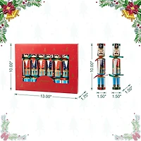 Glitzhome® 10" Christmas Nutcracker Party Cracker with Gift Contents, 8ct.