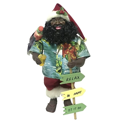 Santa's Workshop 15" Black Island Claus Figurine