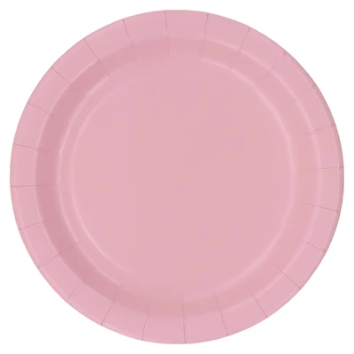9" Light Pink Paper Dinner Plates, 10ct. by Celebrate It™