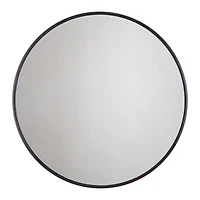 Habitat Adelina 30" Black Circular Wall Mirror