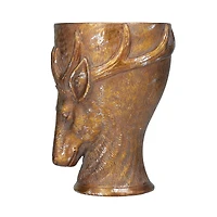 Bronze Polystone Traditional Planter, 14" x 10" x 10"