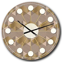 Designart 'Retro Square Design Vi Mid-Century Modern Wall Clock