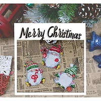 Luca-S Christmas Gnomes Plastic Canvas Counted Cross Stitch Kit