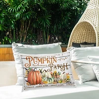 Stupell Industries Welcome Pumpkin Patch Outdoor Printed Pillow