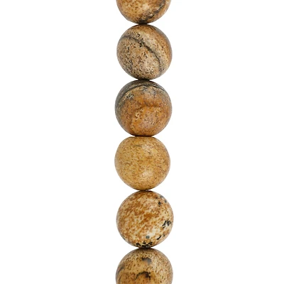 Brown Picture Jasper Round Beads by Bead Landing