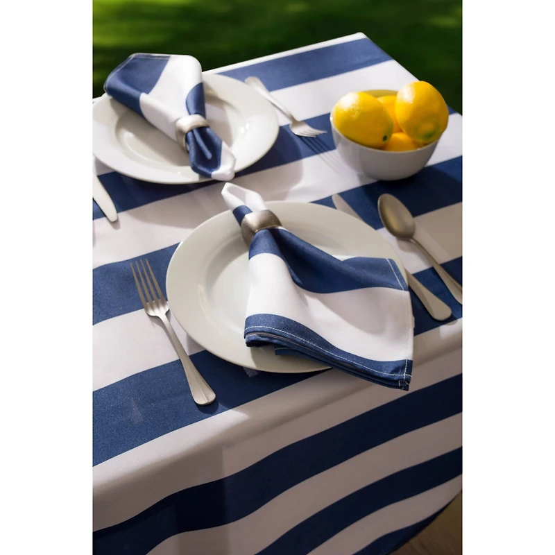 DII® Nautical Blue Cabana Striped Outdoor Napkins, 6ct.