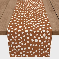 Terracotta Spots 16" x 72" Cotton Twill Runner