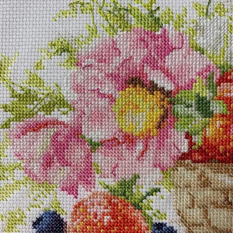 Alisa Strawberries Cross Stitch Kit