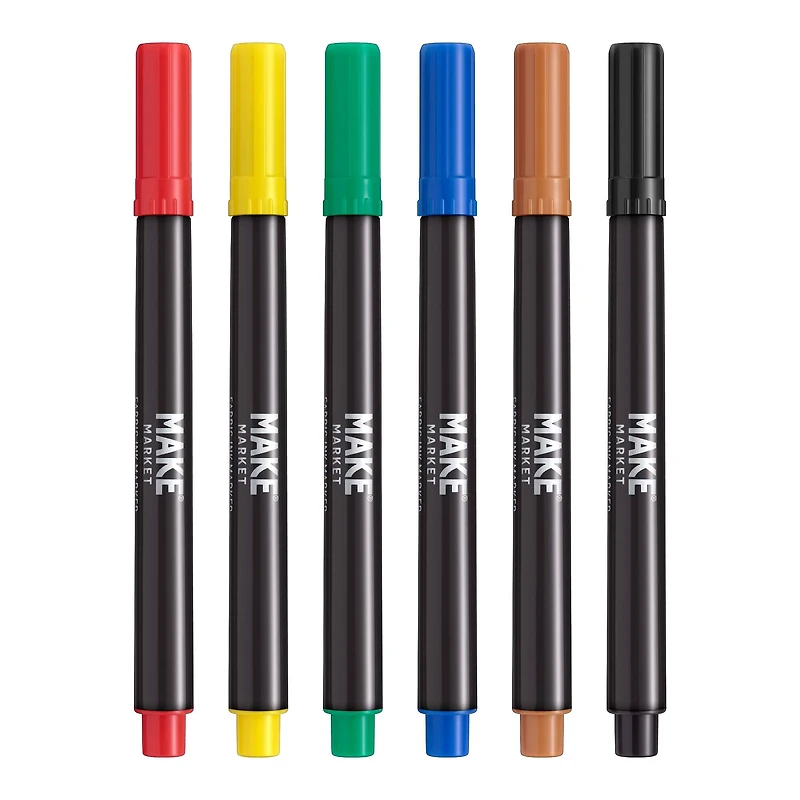 Primary Fabric Ink Marker Set by Make Market®