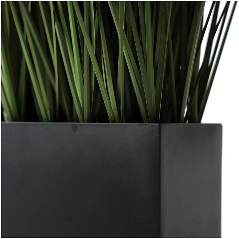 18" Onion Grass Artificial Plant with Black Rectangular Pot