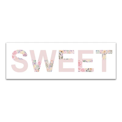 Sweet 36" x 12" Canvas Wall Art