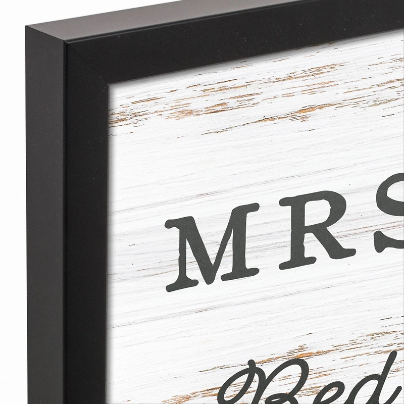 Mrs. Claus Bed Breakfast 18x12 Black Framed Canvas