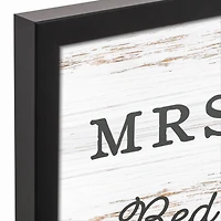 Mrs. Claus Bed Breakfast 18x12 Black Framed Canvas