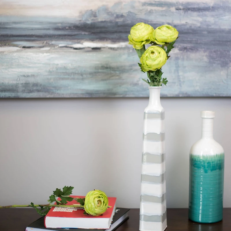 23" Green Ranunculus Artificial Stem, 4ct.