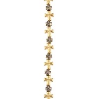 Antique Silver & Gold Metal Cross Mix Beads by Bead Landing™