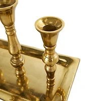 Aluminum Candle Candelabra with Candle Plate